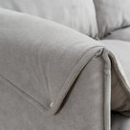 Convertible L-Shaped Sectional Sofa with Storage & Ottoman