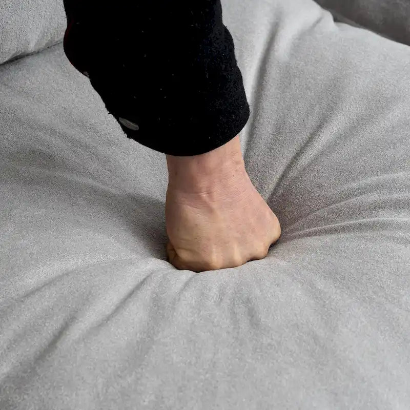 Convertible L-Shaped Sectional Sofa with Storage & Ottoman