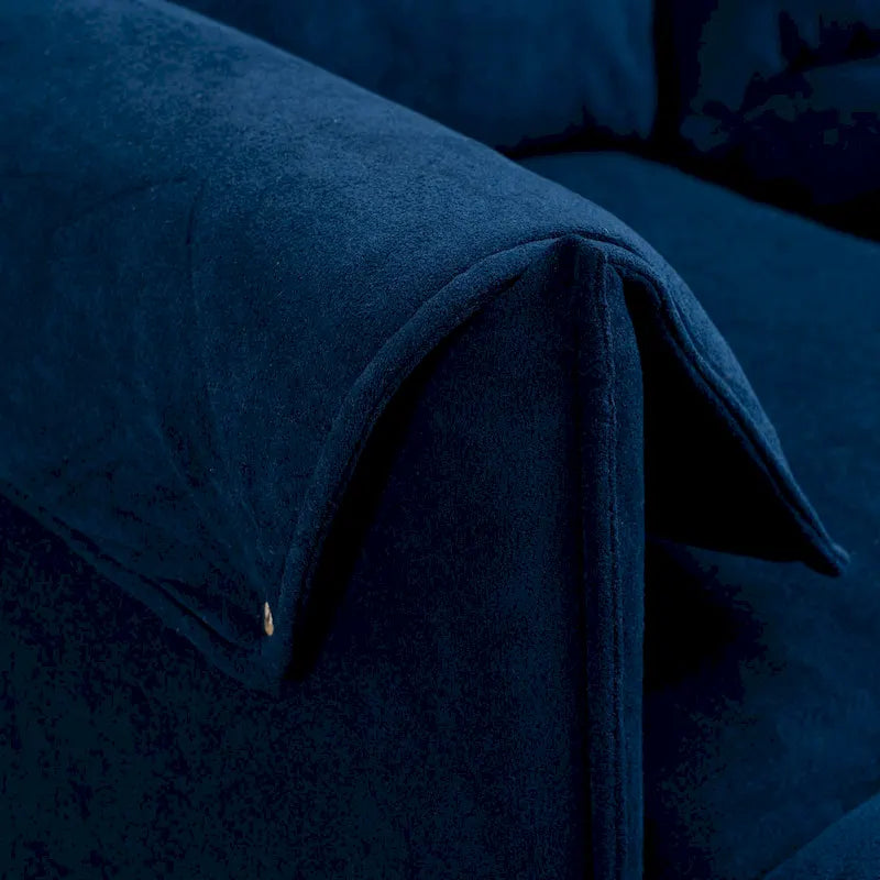 Convertible L-Shaped Sectional Sofa with Storage & Ottoman