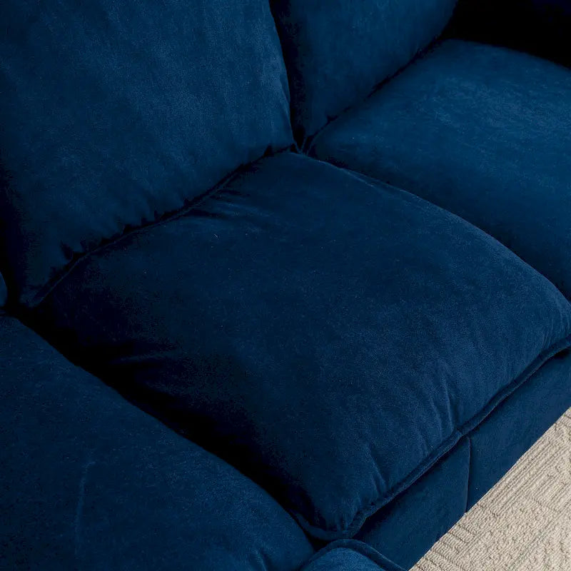 Convertible L-Shaped Sectional Sofa with Storage & Ottoman