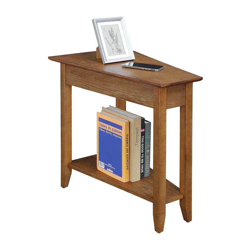 Convenience Concepts American Heritage Wedge End Table with Shelf
