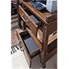 Industrial Office Printer Stand with Storage - 24 D x 22 W x 23 H