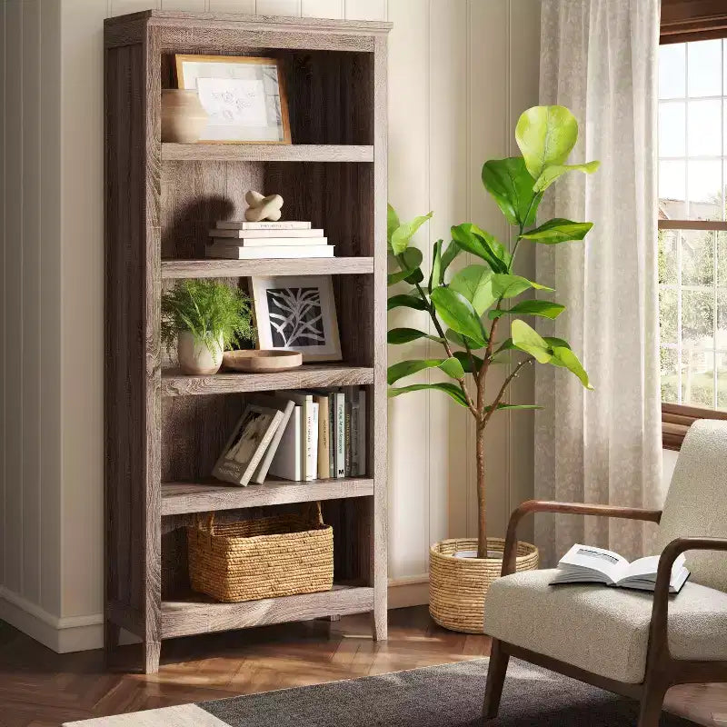 72 Carson 5 Shelf Bookcase - Threshold
