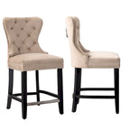 Sgabello da bancone Carter 24 Wingback Tufted Nailhead (set da 2)