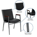 Sedia impilabile per carichi pesanti con braccioli - 21P x 21L x 31A
