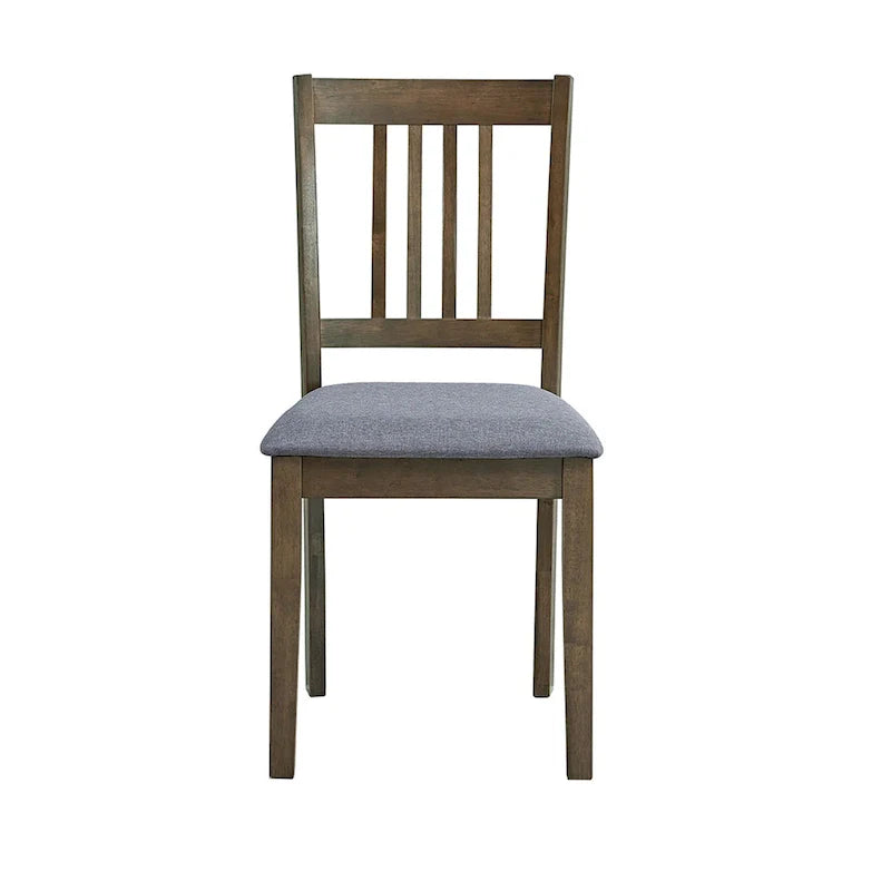 Set Tavolo e Sedie per Colazione in Cucina, Tavolo da Pranzo Quadrato in Legno, Tavolo da Pranzo Casuale con 4 Sedie Imbottite