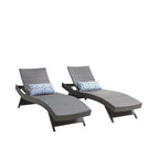 Chaise longue in vimini per tutte le stagioni - Set da 2