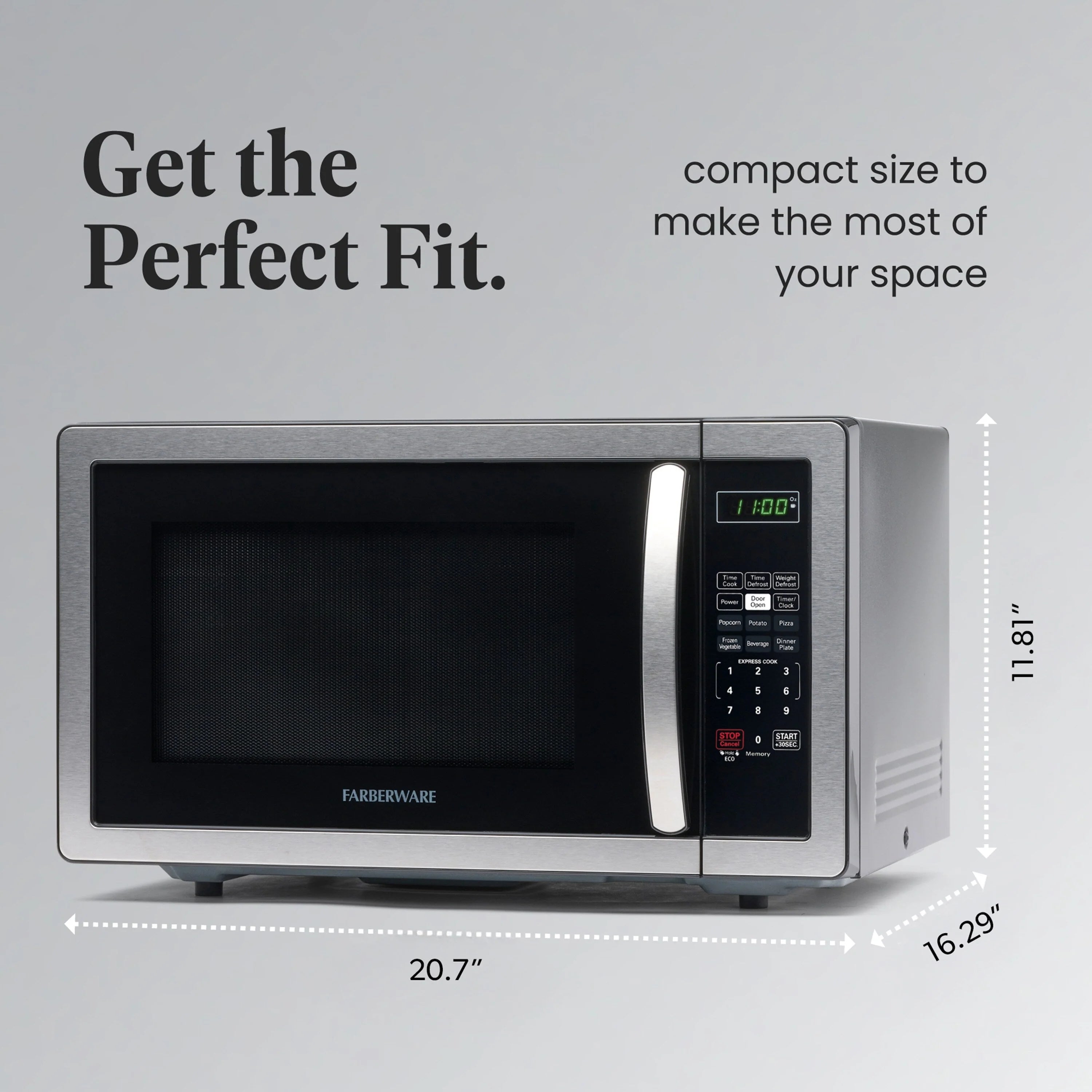 Forno a microonde Farberware Classic da 1,1 piedi cubi e 1000 watt