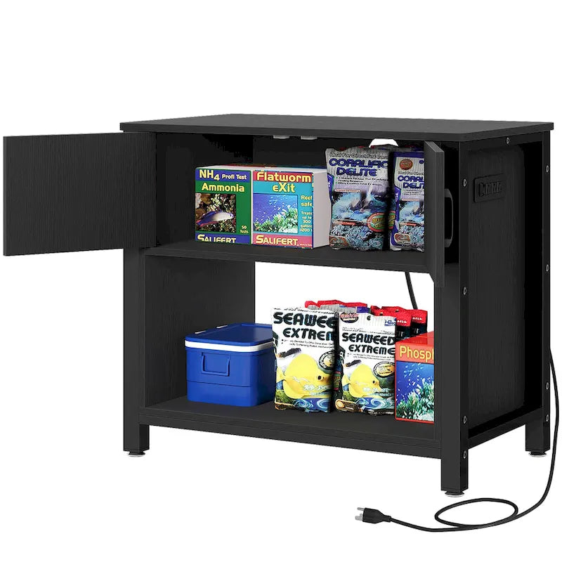 Moasis Mobile per Acquario da 150-190 Litri, Supporto per Acquario con Prese di Corrente