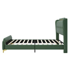 Letto moderno imbottito in pelle PU Uphou di Christopher Knight Home