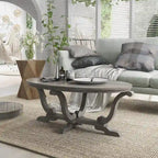 DH BASIC Farmhouse Vintage Grey 48-inch Coffee Table by Denhour