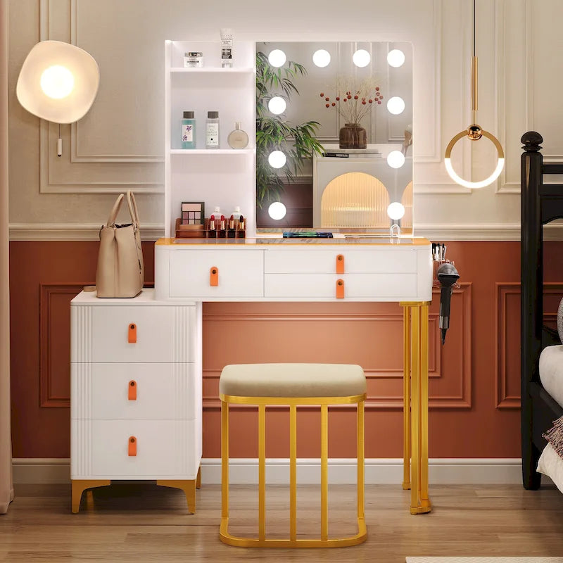 Toeletta Trucco con 3 Colori di Luce
