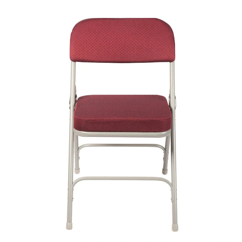 Sedia Pieghevole Imbottita in Tessuto Deluxe Bernadine Collection di Hampden Furnishings, Confezione da 2