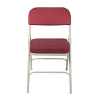 Sedia Pieghevole Imbottita in Tessuto Deluxe Bernadine Collection di Hampden Furnishings, Confezione da 2