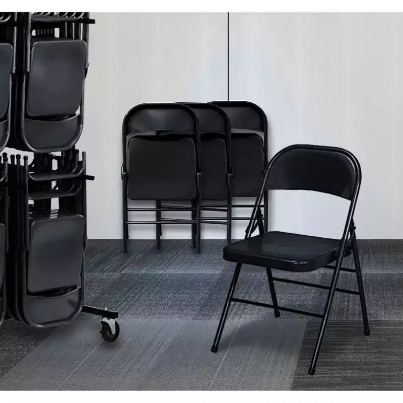 Peakform Metal Folding Chair Black