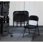 Peakform Metal Folding Chair Black