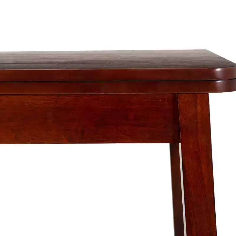 3pc Alberts Solid Wood Hidden Storage Folding Dining Set Rich Brown Espresso Finish - Linon