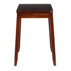 3pc Alberts Solid Wood Hidden Storage Folding Dining Set Rich Brown Espresso Finish - Linon