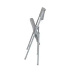 Hampden Furnishings 4pk Ava Collection Comfort Folding Chair Platinum