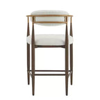 Christopher Knight Home Set of 2 25" Liam Modern Upholstered Iron Counter Height Barstools Beige/Brown