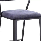 Cargo 24" Counter Height Barstool Fabric and Gunmetal - Acme Furniture