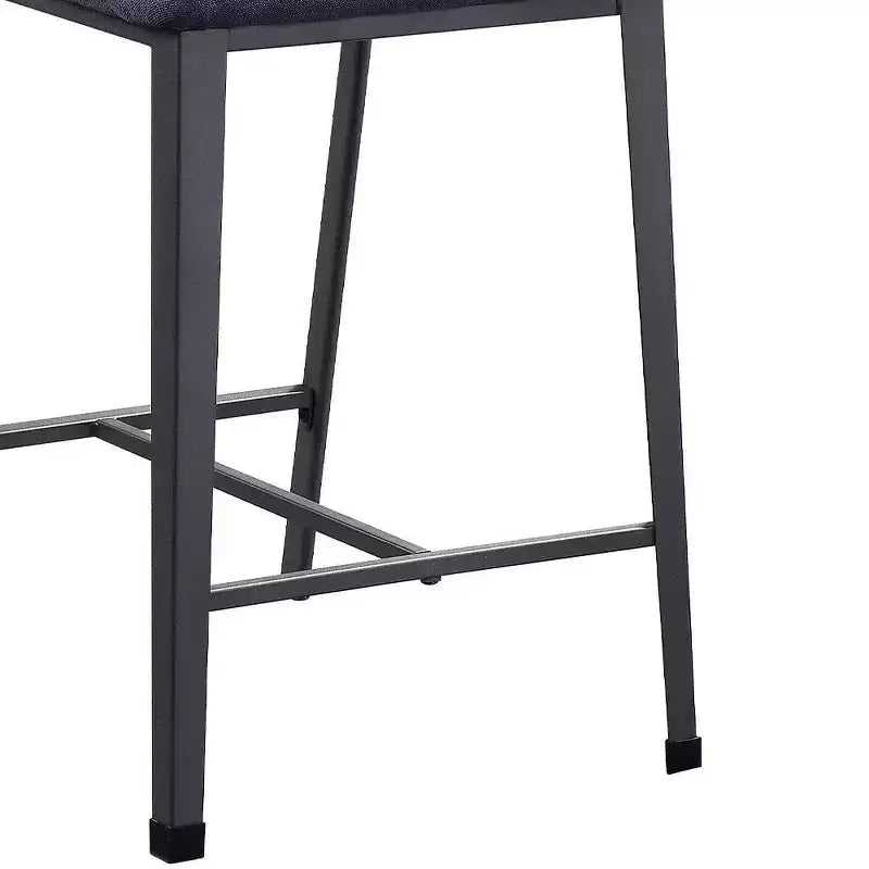 Cargo 24" Counter Height Barstool Fabric and Gunmetal - Acme Furniture