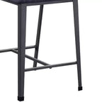 Cargo 24" Counter Height Barstool Fabric and Gunmetal - Acme Furniture