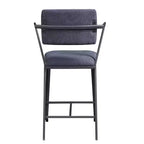 Cargo 24" Counter Height Barstool Fabric and Gunmetal - Acme Furniture