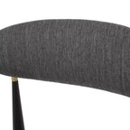 Christopher Knight Home Set of 2 25" Elmore Counter Height Barstools Charcoal/Black/Gold