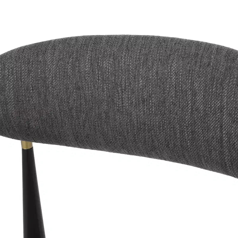 Christopher Knight Home Set of 2 25" Elmore Counter Height Barstools Charcoal/Black/Gold