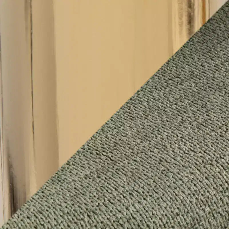 LumiSource Set of 2 Curva Adjustable Barstools Gold/Green Fabric