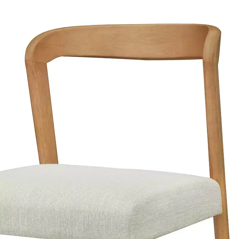 Christopher Knight Home Set of 2 Zion Contemporary Rubberwood Upholstered with Curved Open Back Counter Height Barstools Natural