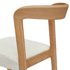 Christopher Knight Home Set of 2 Zion Contemporary Rubberwood Upholstered with Curved Open Back Counter Height Barstools Natural
