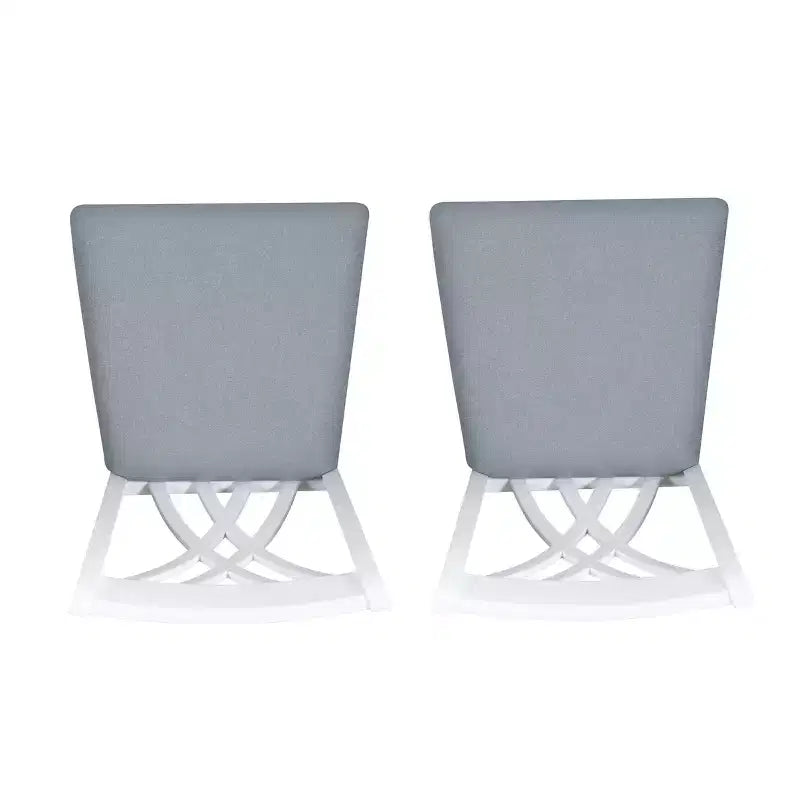 Powell Set di 2 Sgabelli da bancone Maggie, Altezza bancone, Bianchi