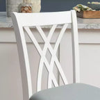 Powell Set di 2 Sgabelli da bancone Maggie, Altezza bancone, Bianchi