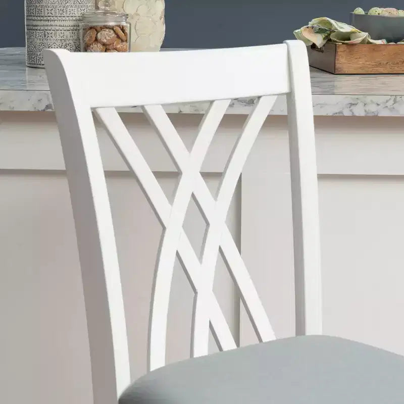 Powell Set of 2 Maggie Counter Height Barstools White