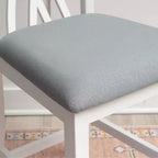 Powell Set di 2 Sgabelli da bancone Maggie, Altezza bancone, Bianchi