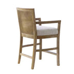 Sgabello da bar altezza bancone Madison Park Paulie Cane Back Cream/Reclaimed Natural