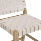 Nathan James Set di 4 Sgabelli da Bar Cohen in Similpelle Bianco