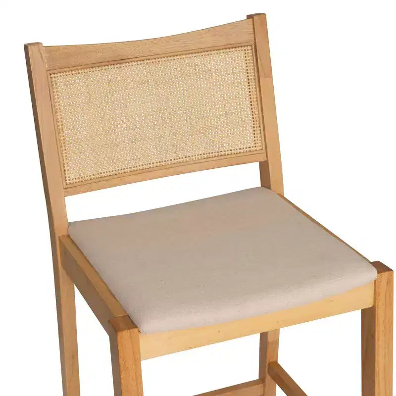 Powell Set di 2 Sgabelli da Bar Altezza Bancone Bessie Cane Natural