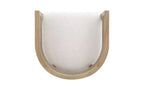 Christopher Knight Home Set di 2 Sgabelli da Bar Alaia Contemporanei in Legno di Gomma Tappezzati con Schienale Curvo in Rattan Altezza Bancone Naturale