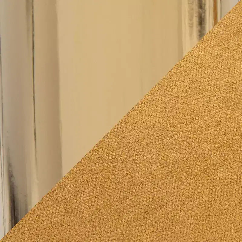 LumiSource Set di 2 Sgabelli da Bar Regolabili Ava Oro/Tessuto Giallo