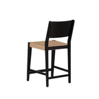 Powell Set di 2 Sgabelli da Bar Clara con Altezza Bancone, Neri