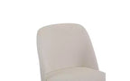 Christopher Knight Home Set of 2 Hannah Mid-Century Modern Upholstered Dining Chairs with Curved Backrest Beige/Black