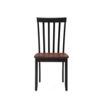 Sedie da pranzo Bloomington Nere e Ciliegio (Set da 2) - Boraam: Legno massello di gomma, Senza braccioli, Capacità 136 kg, Schienale a stecche