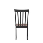 Sedie da pranzo Bloomington Nere e Ciliegio (Set da 2) - Boraam: Legno massello di gomma, Senza braccioli, Capacità 136 kg, Schienale a stecche