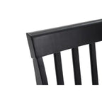 Sedie da pranzo Bloomington Nere e Ciliegio (Set da 2) - Boraam: Legno massello di gomma, Senza braccioli, Capacità 136 kg, Schienale a stecche