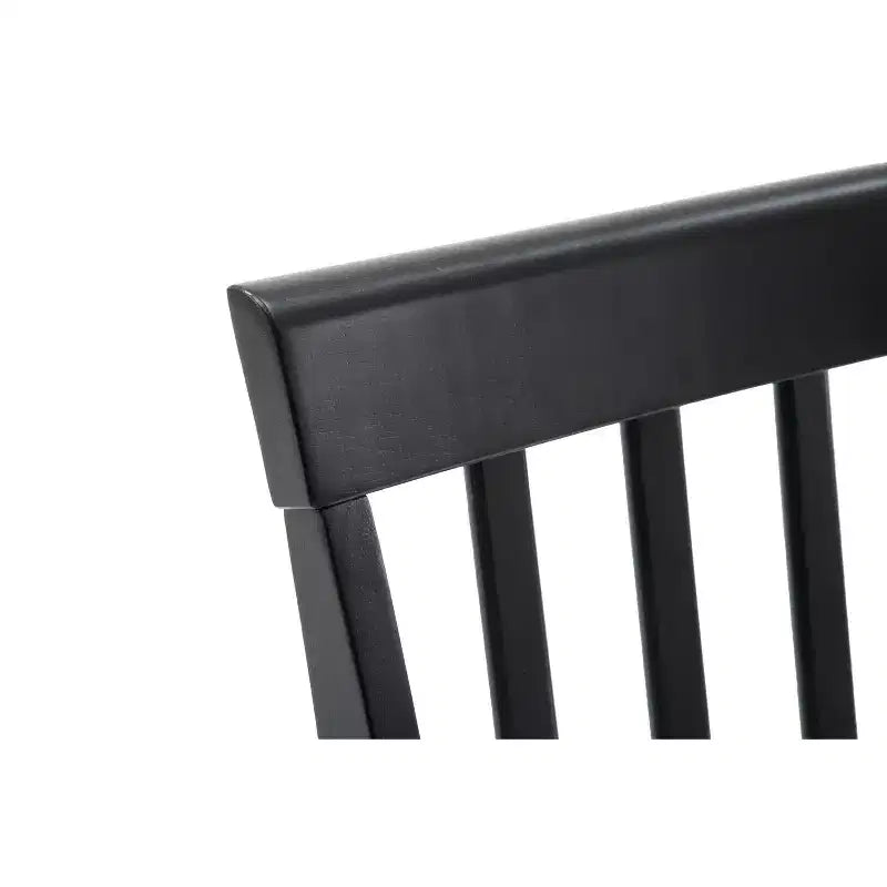 Sedie da pranzo Bloomington Nere e Ciliegio (Set da 2) - Boraam: Legno massello di gomma, Senza braccioli, Capacità 136 kg, Schienale a stecche