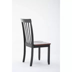 Sedie da pranzo Bloomington Nere e Ciliegio (Set da 2) - Boraam: Legno massello di gomma, Senza braccioli, Capacità 136 kg, Schienale a stecche