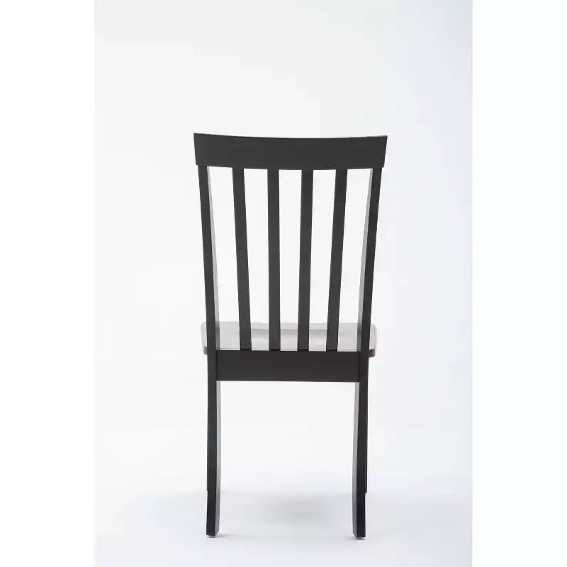Sedie da pranzo Bloomington Nere e Ciliegio (Set da 2) - Boraam: Legno massello di gomma, Senza braccioli, Capacità 136 kg, Schienale a stecche